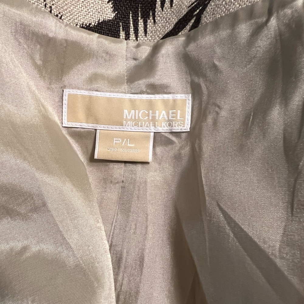 Michael Kors Size P/L Top Jacket Women’s Linen - Picture 7 of 7